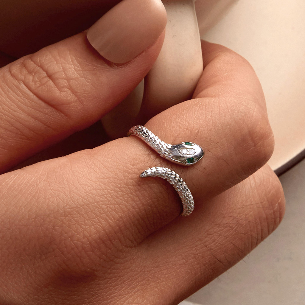 Vintage Spirit Snake Open Ring image number 4