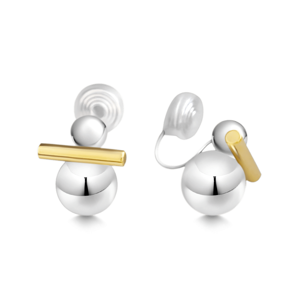 Silver Ball Ear Clips image number 0
