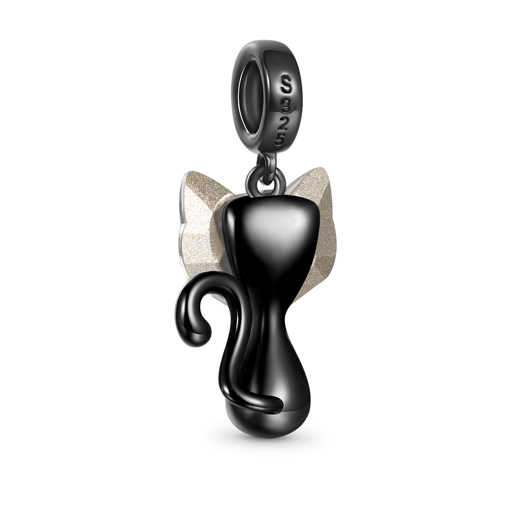 Crystal Black Cat Pendant image number 1