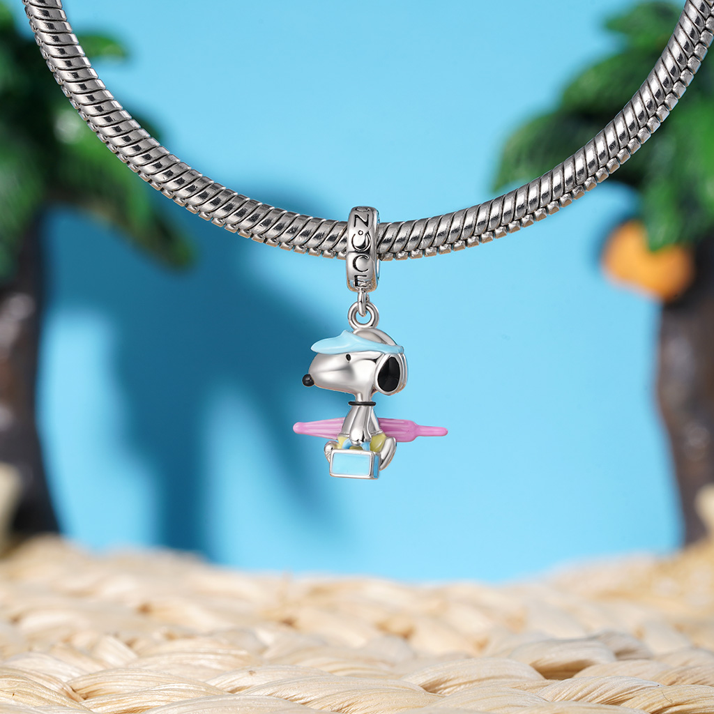 Summer Beach Bum Snoopy Pendant image number 3