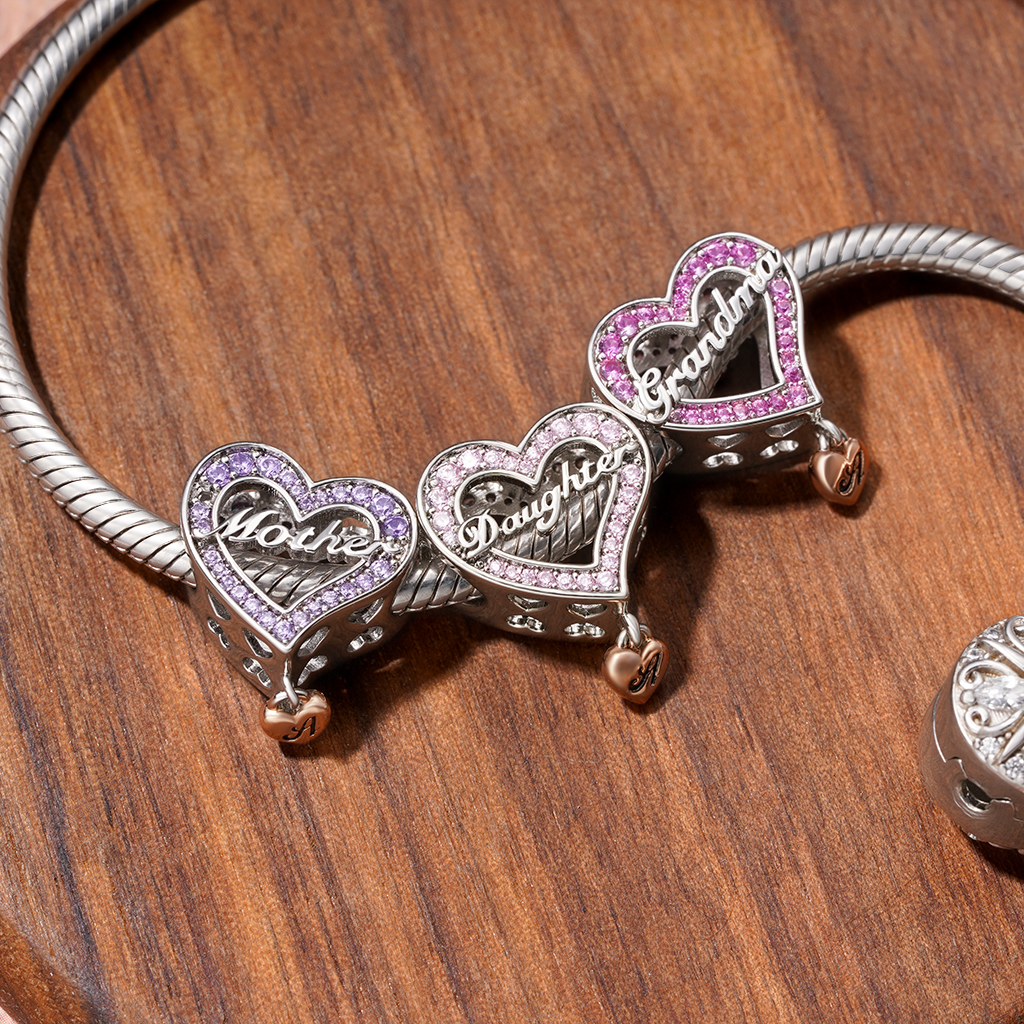 Family Members - Grandma Heart Charm image number 4