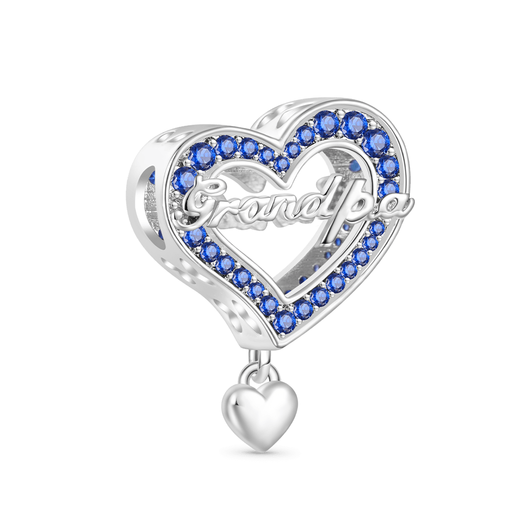 Family Members - Grandpa Heart Charm image number 2