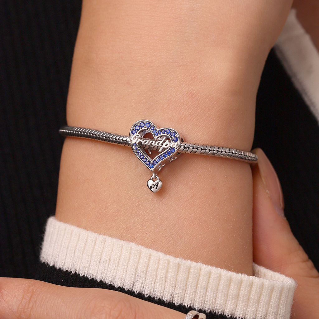 Family Members - Grandpa Heart Charm image number 6