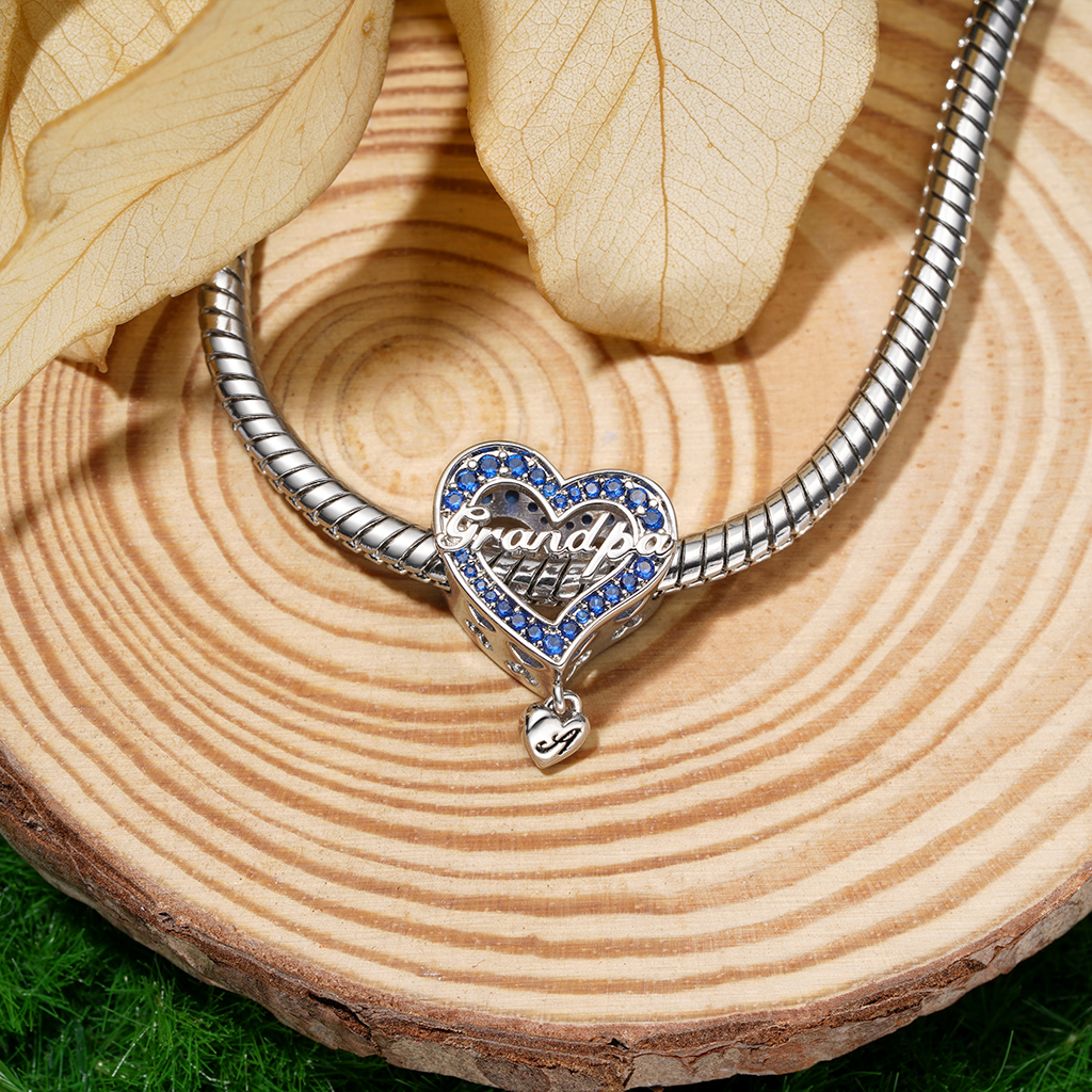 Family Members - Grandpa Heart Charm image number 4