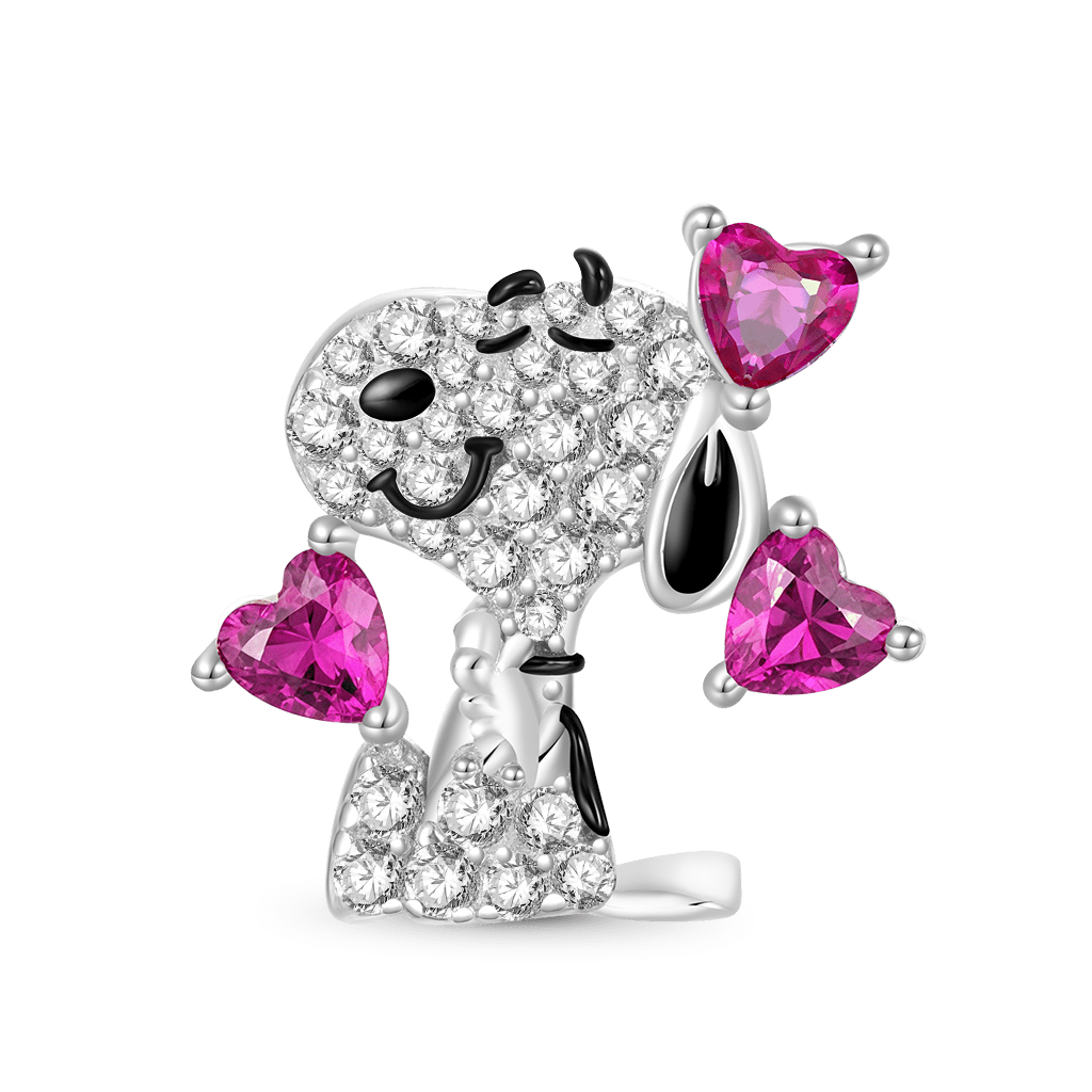 Snoopy Love Diamond Charm image number 0