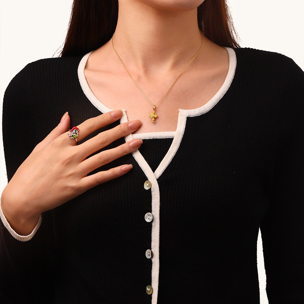 Woodstock Pave Diamond Pendant image number 3