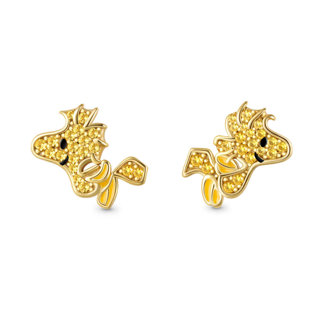 Flying Woodstock Diamond Stud Earrings image number 0