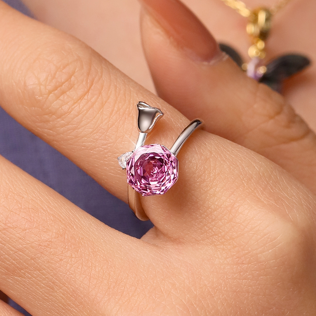 Pink Rose Promise Ring image number 4