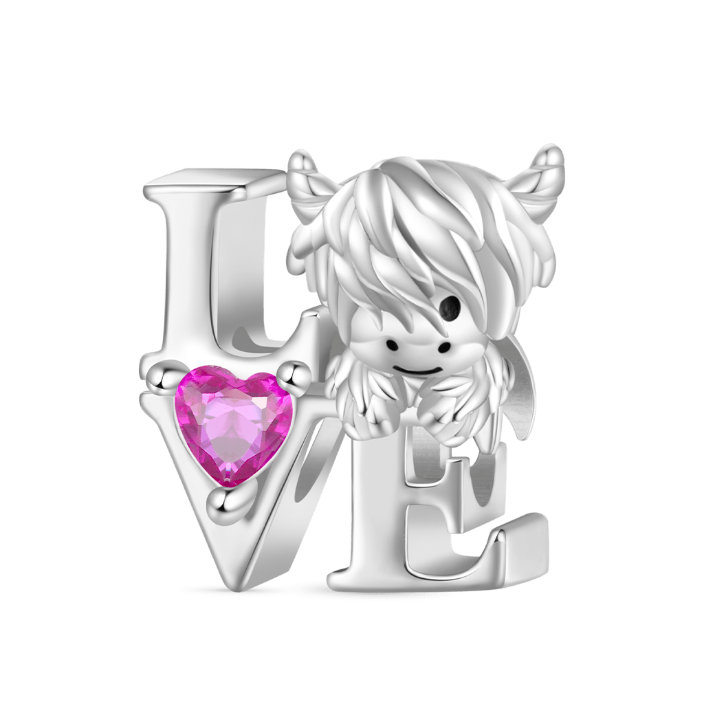 Highland Cow Love Charm image number 1