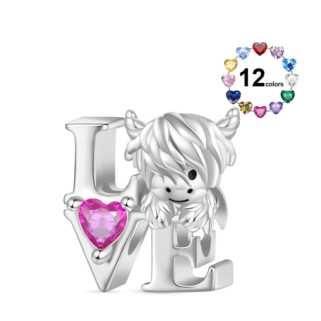 Highland Cow Love Charm image number 0