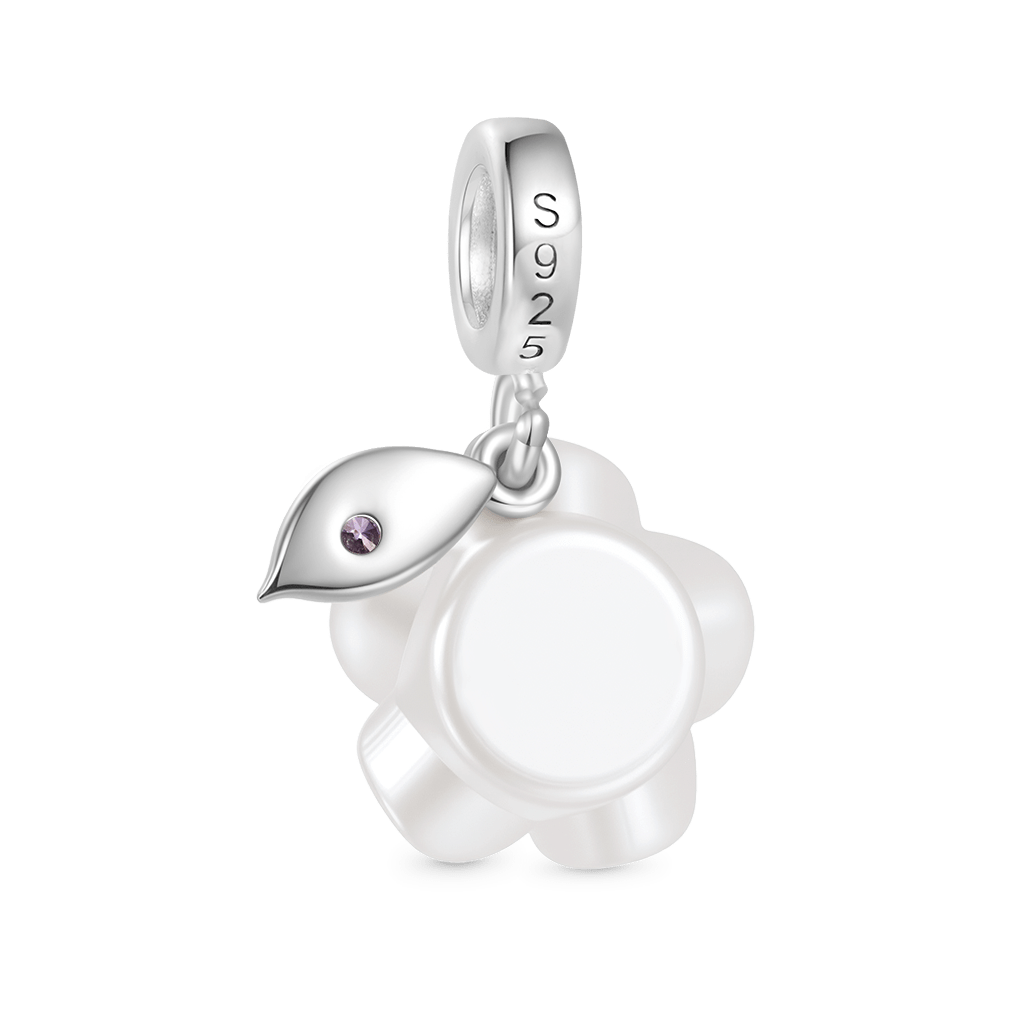 Pearl Rose Birthstone Pendant image number 2