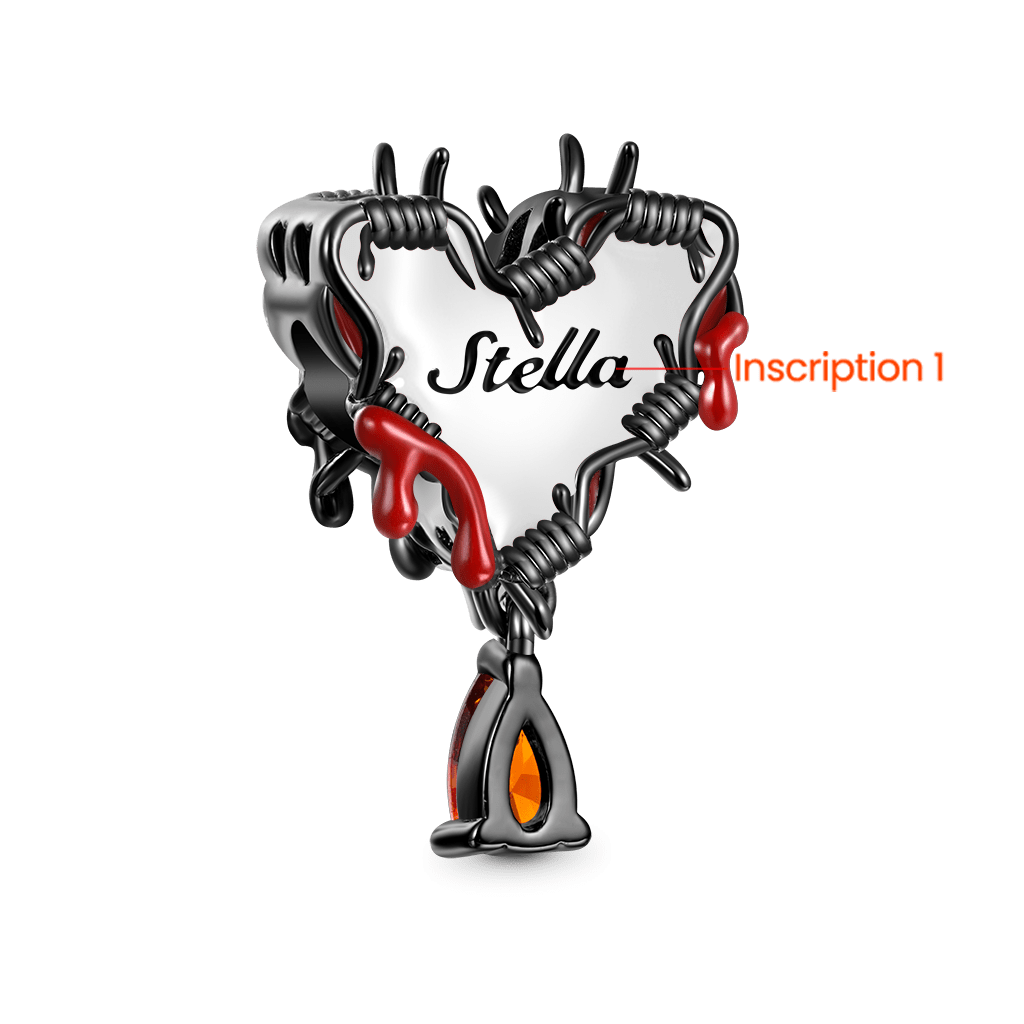 Fiery Heart of Thorn Pendant image number 1