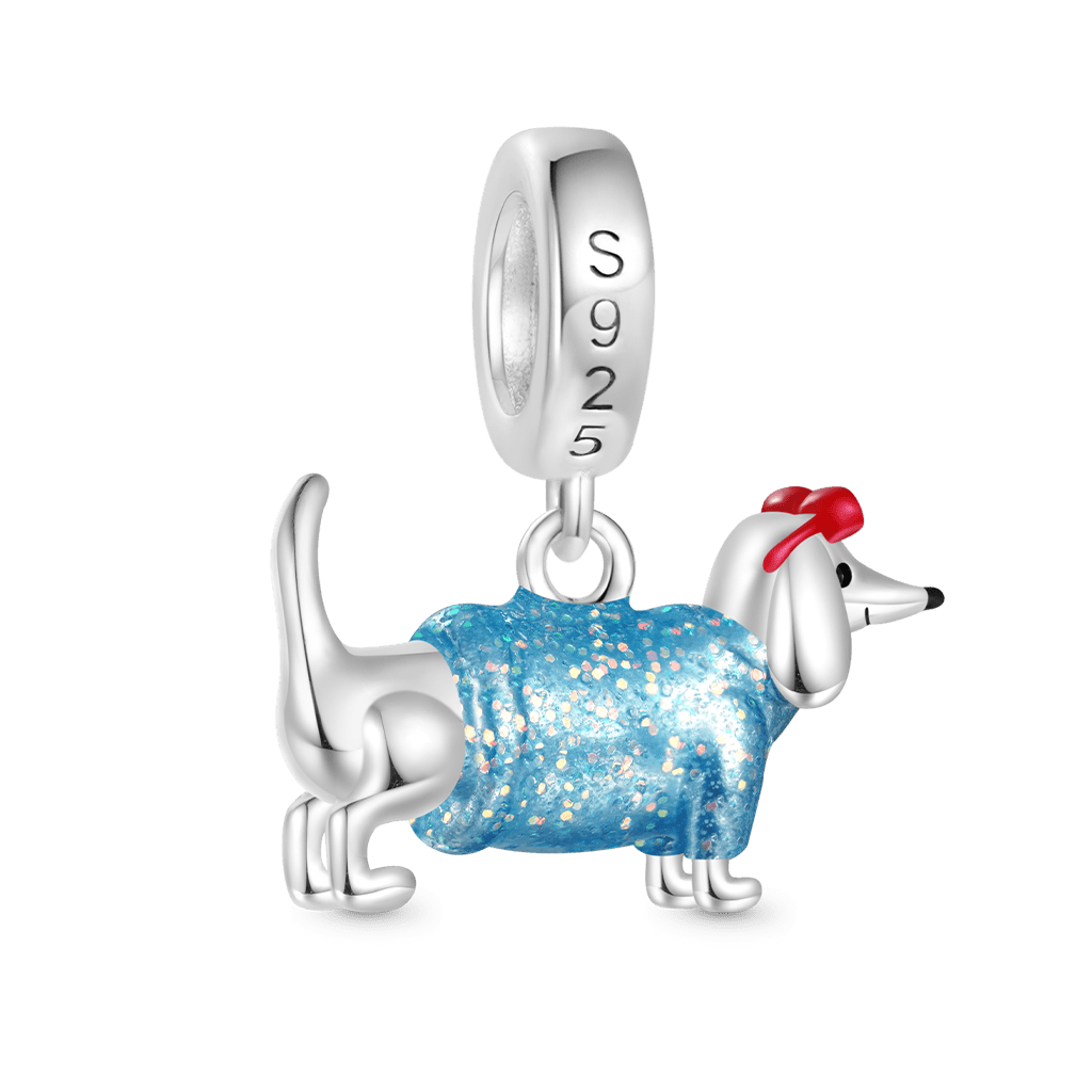 Blue Dachshund Pendant image number 2
