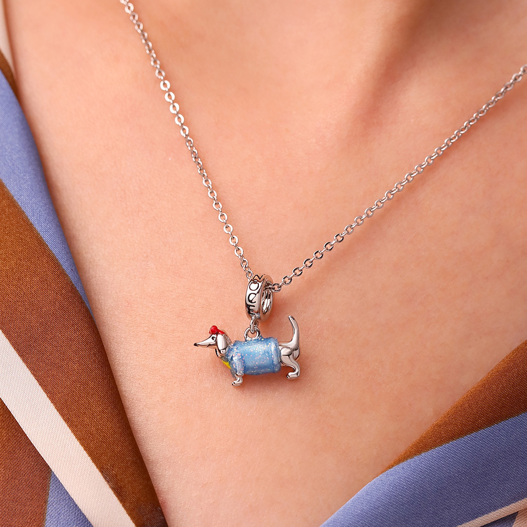 Blue Dachshund Pendant image number 4
