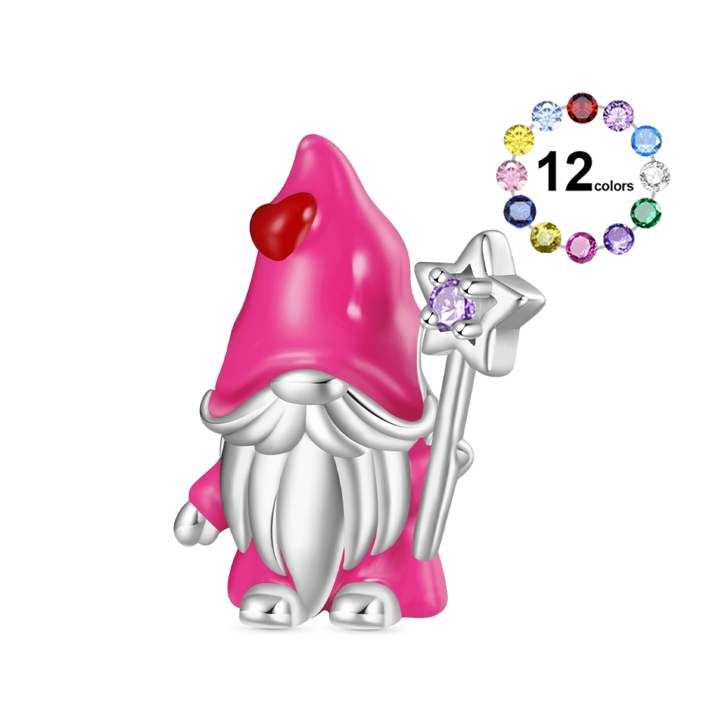 Gnome Holding Star Cane Charm image number 0