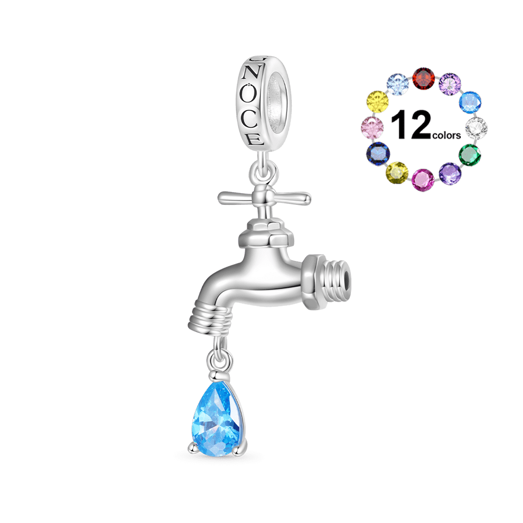 Faucet with Diamond Drip Pendant image number 0