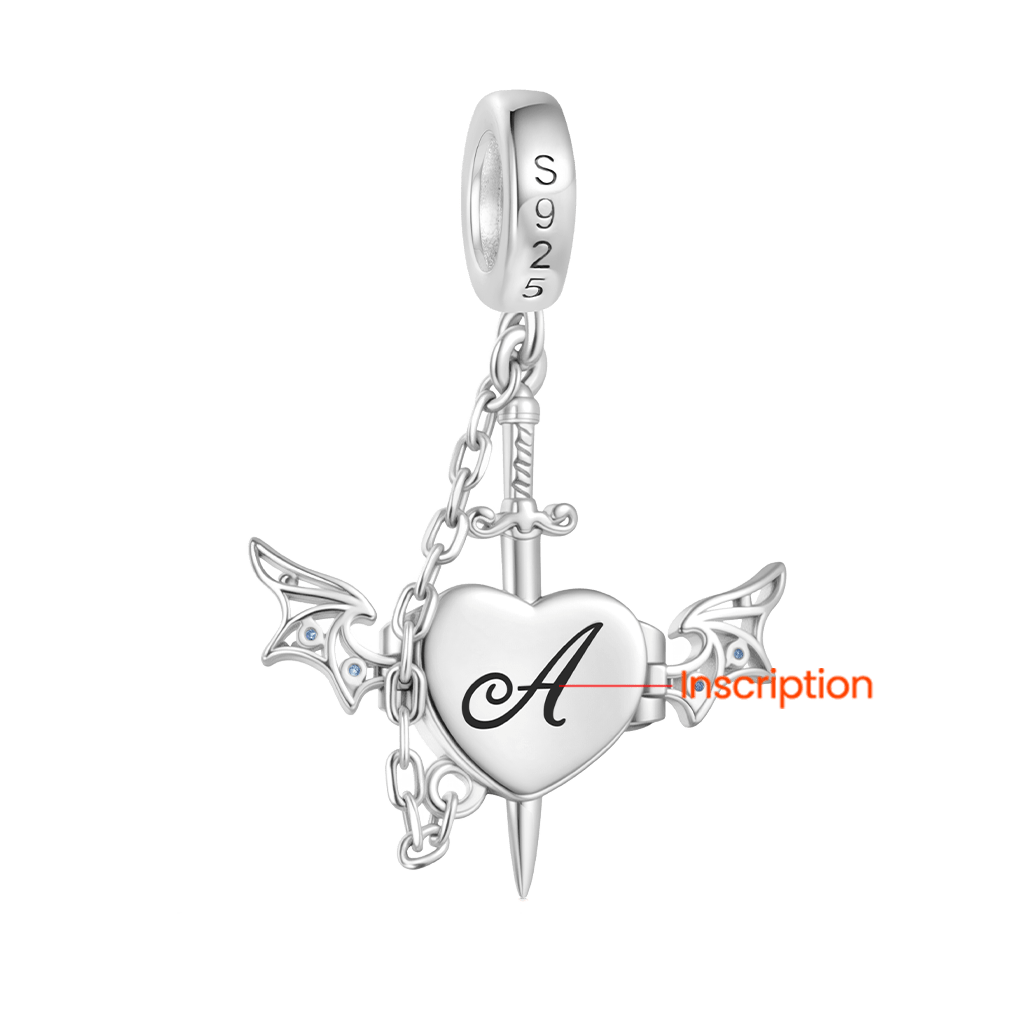 Wounded Heart & Dagger Pendant image number 1