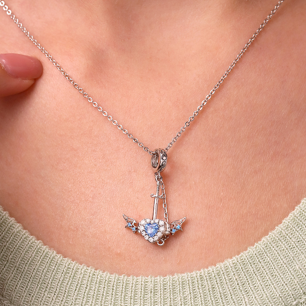 Wounded Heart & Dagger Pendant image number 4