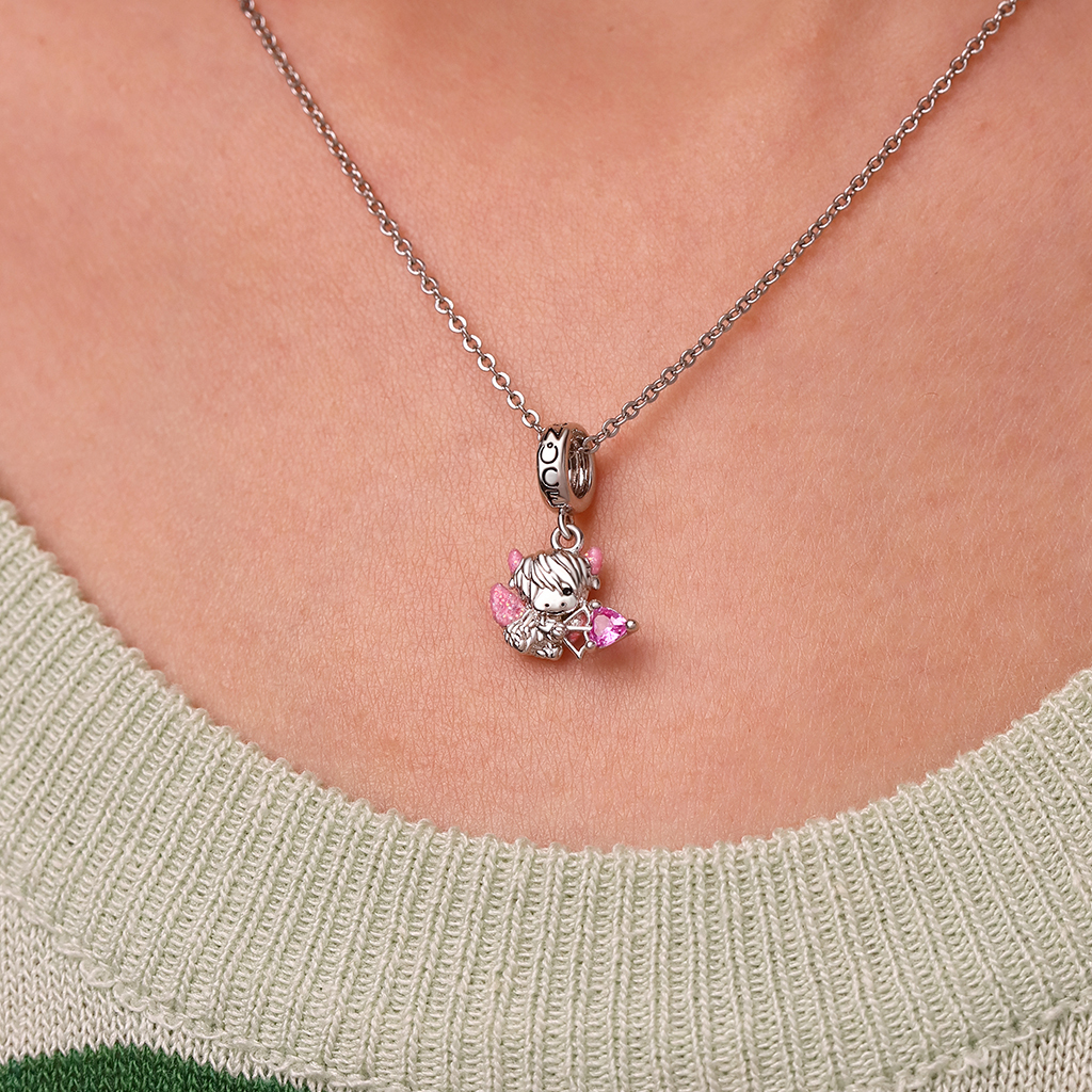 Highland Cattle Cupid's Arrow Pendant image number 4