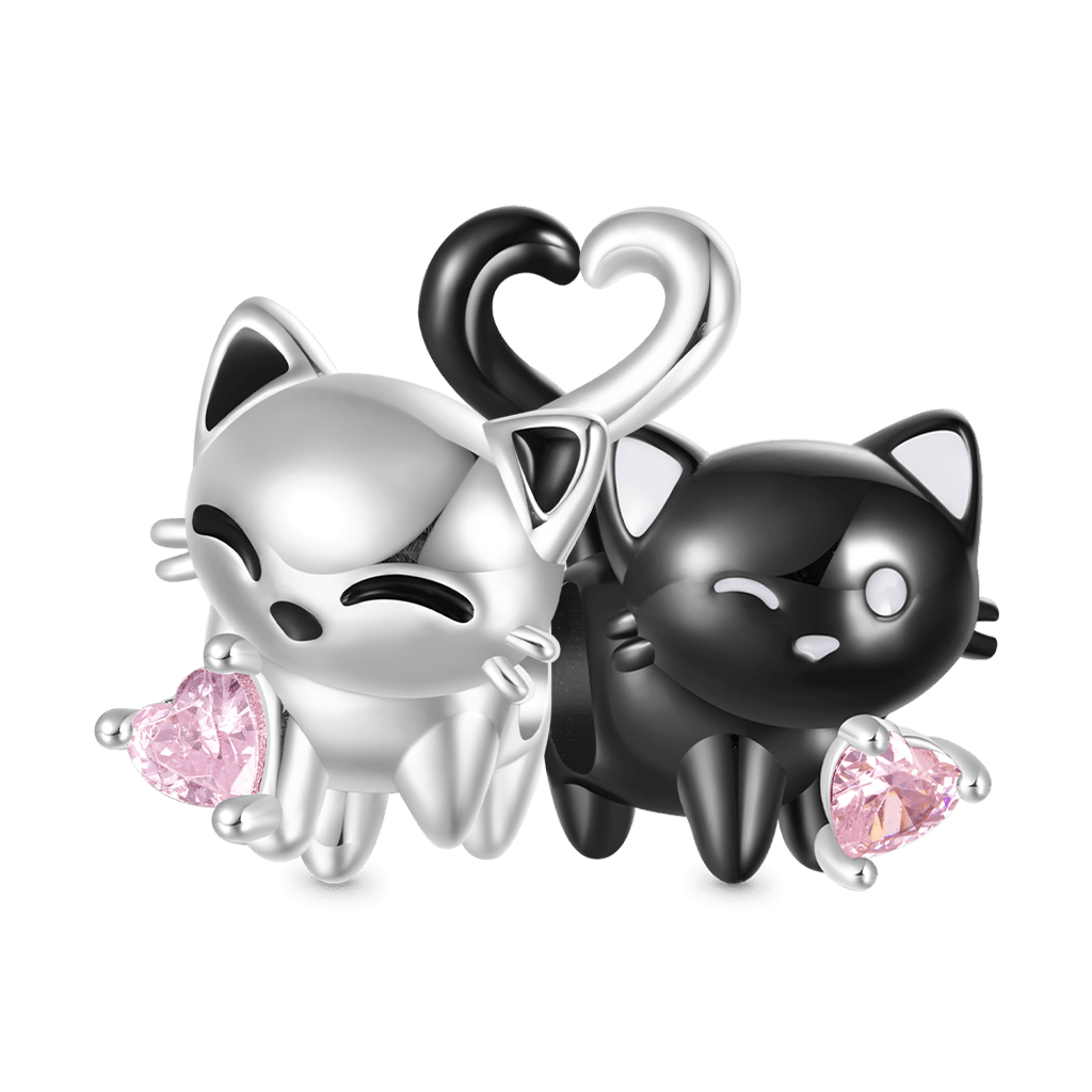 Black Cat Heart Tail Charm image number 2