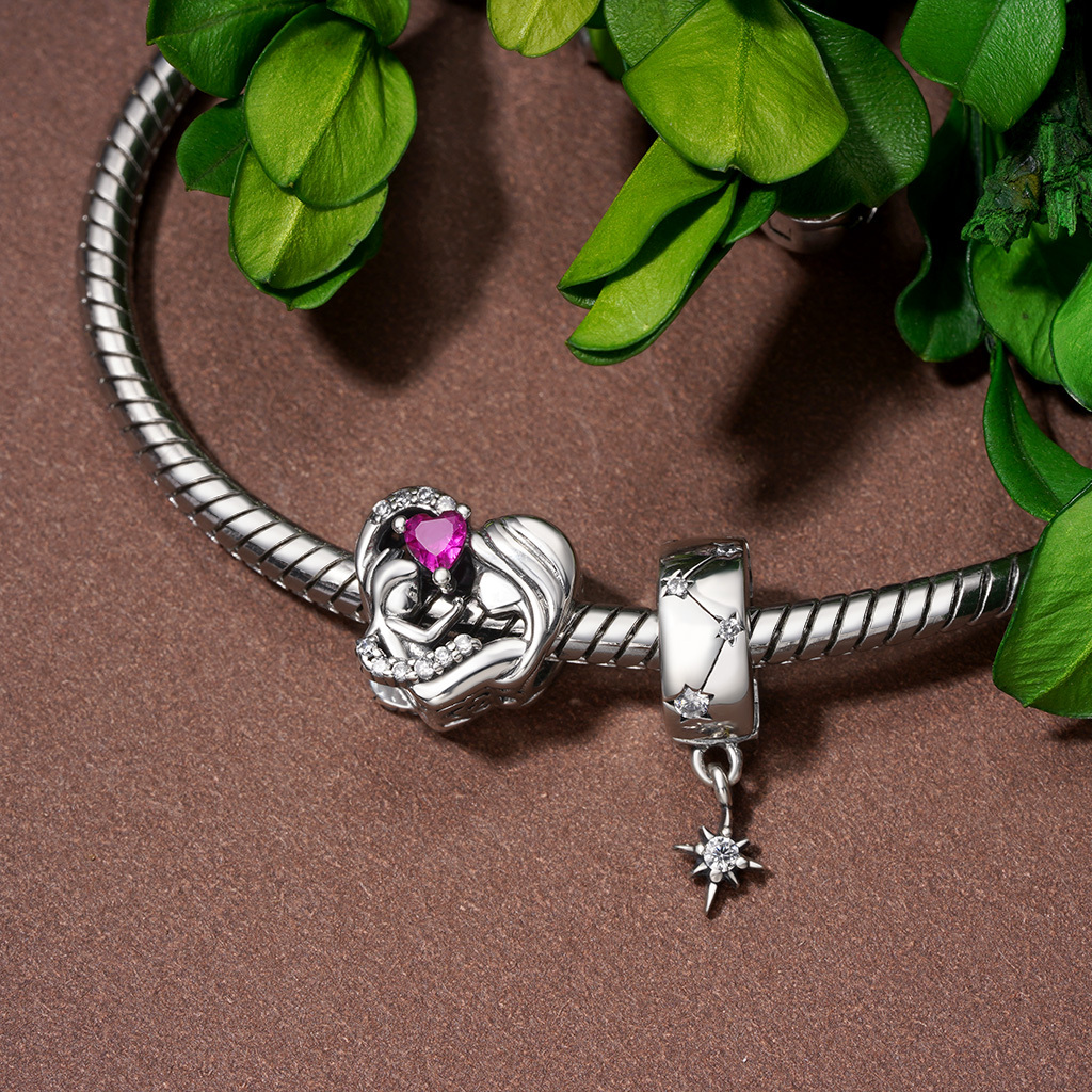 Starburst Round Clip Buckle Charm image number 2