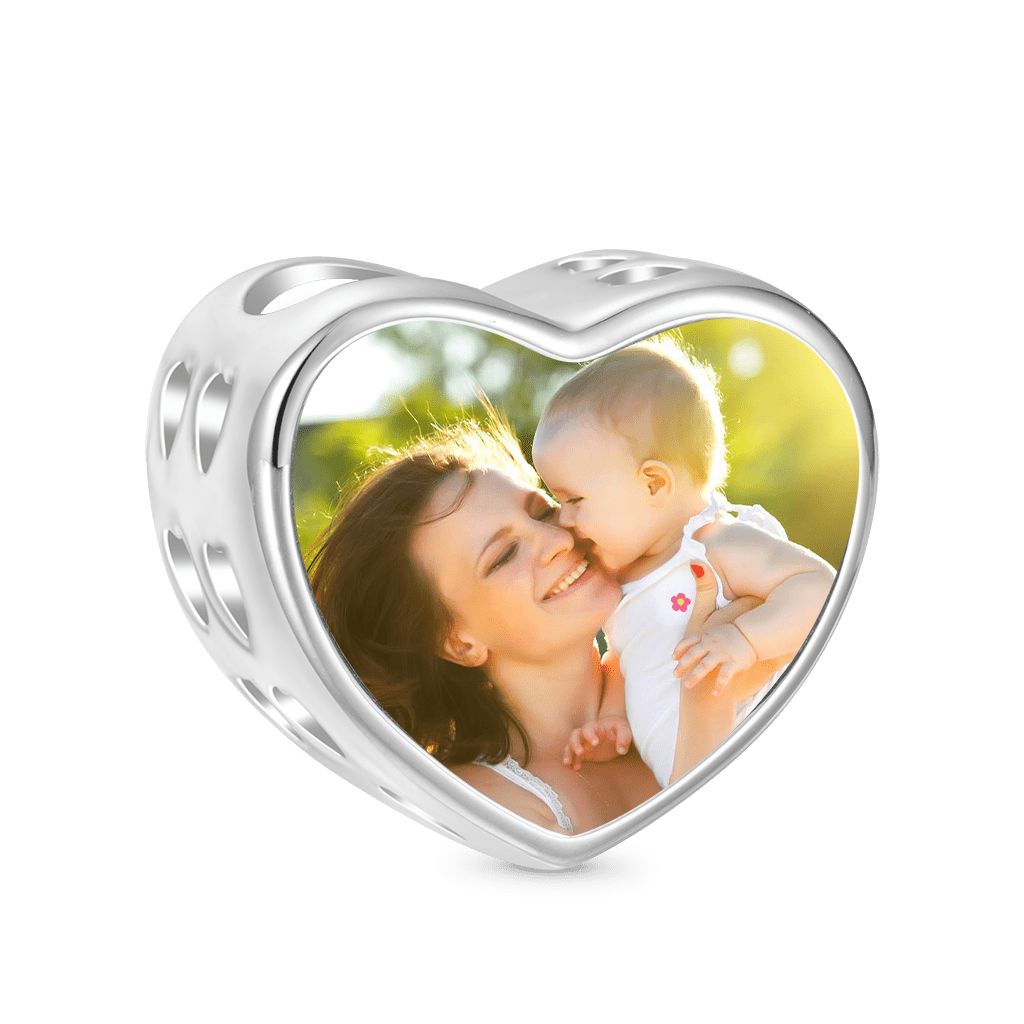 Mother's Day Silhouette Photo Charm image number 2