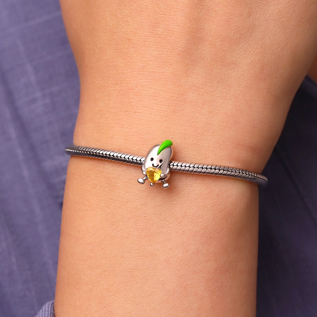 Bean Embraces Heart Charm image number 6