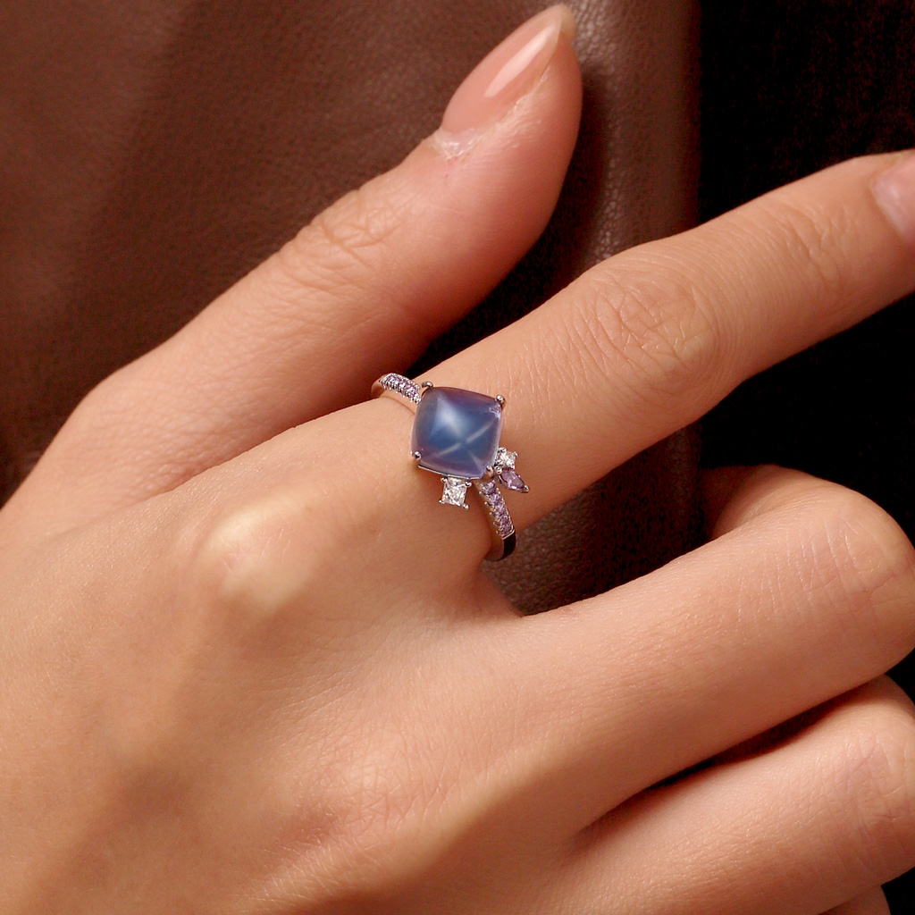 Fluorite Crystal Sugar Tower Ring image number 4