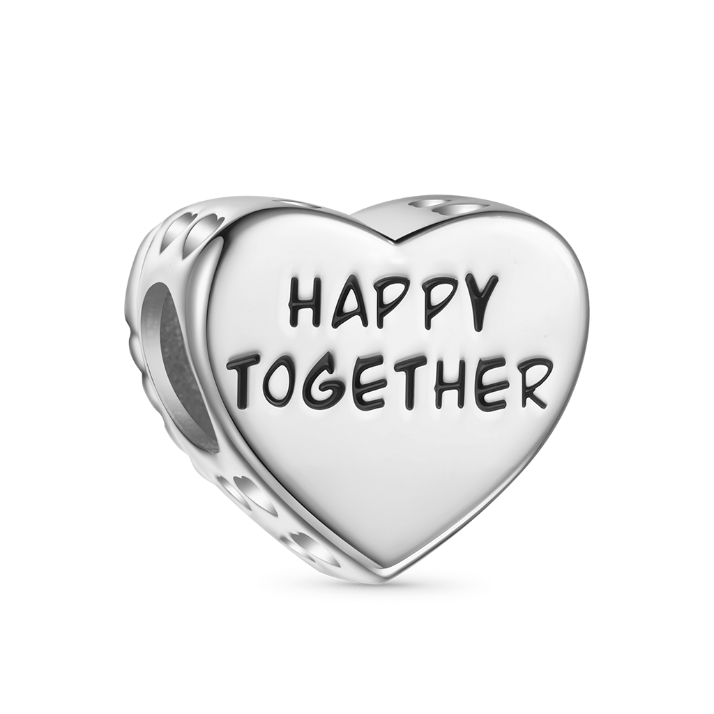 Color CZ Brilliant Heart Charm image number 2