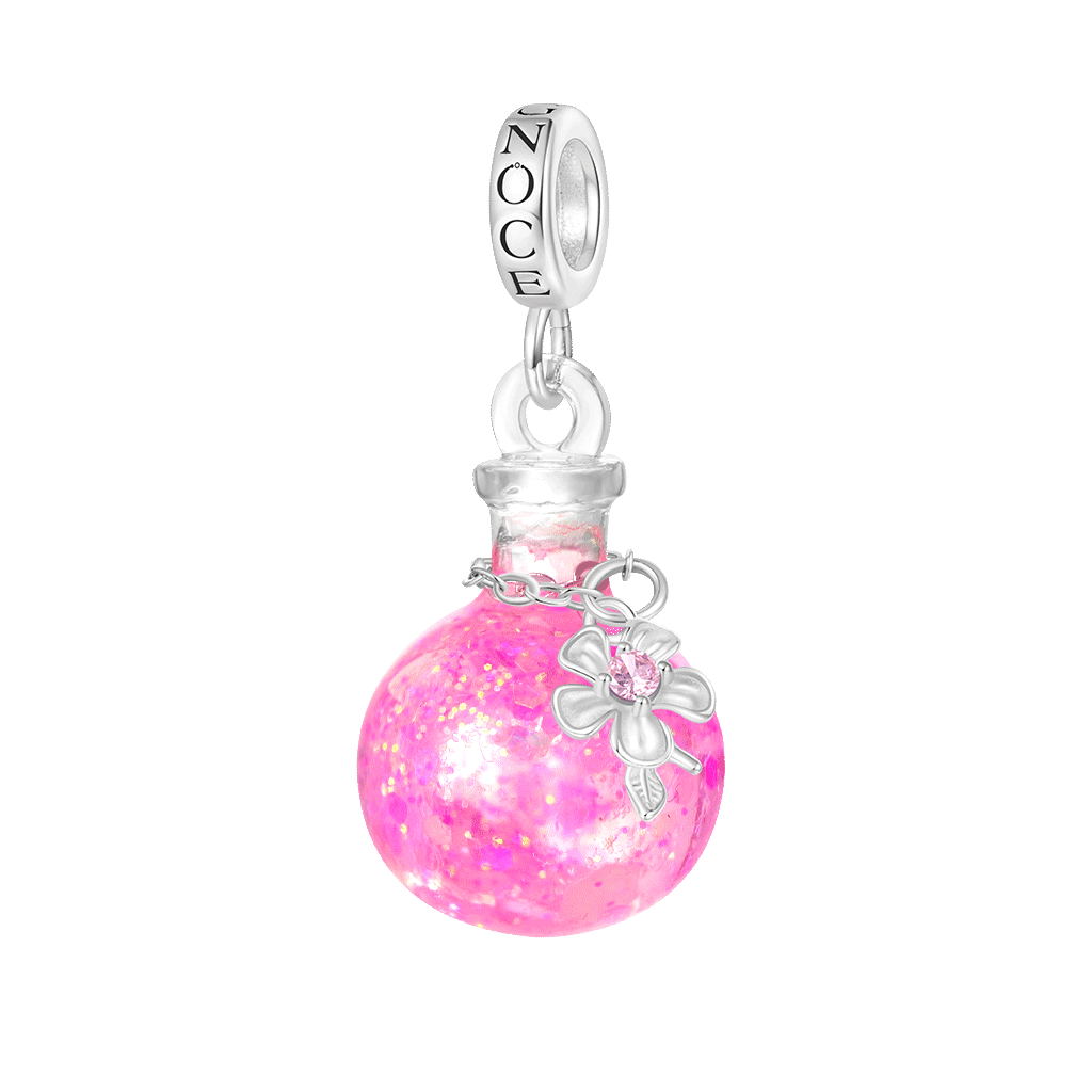 Sakura Quicksand Bottle Pendant image number 0