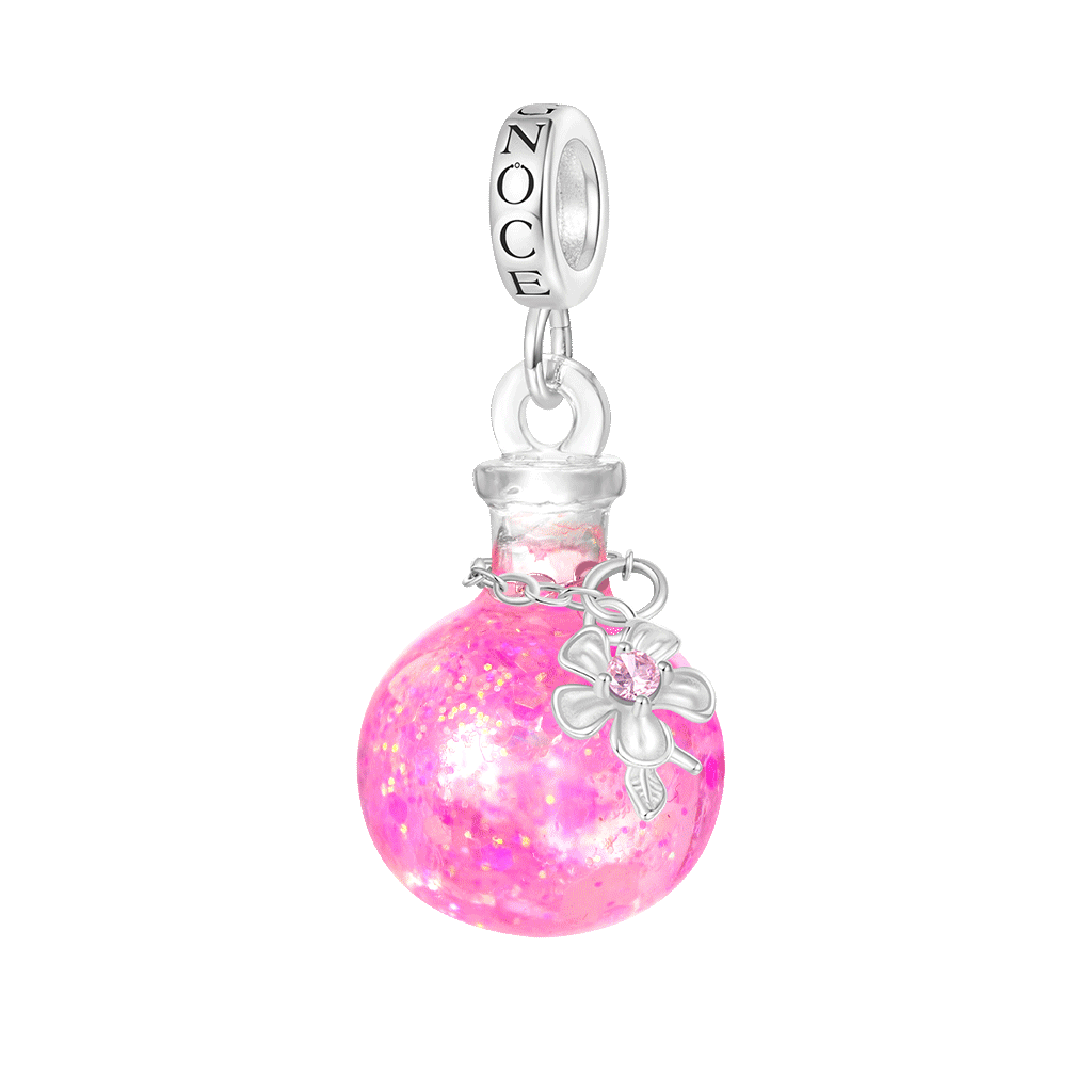 Sakura Quicksand Bottle Pendant image number 0
