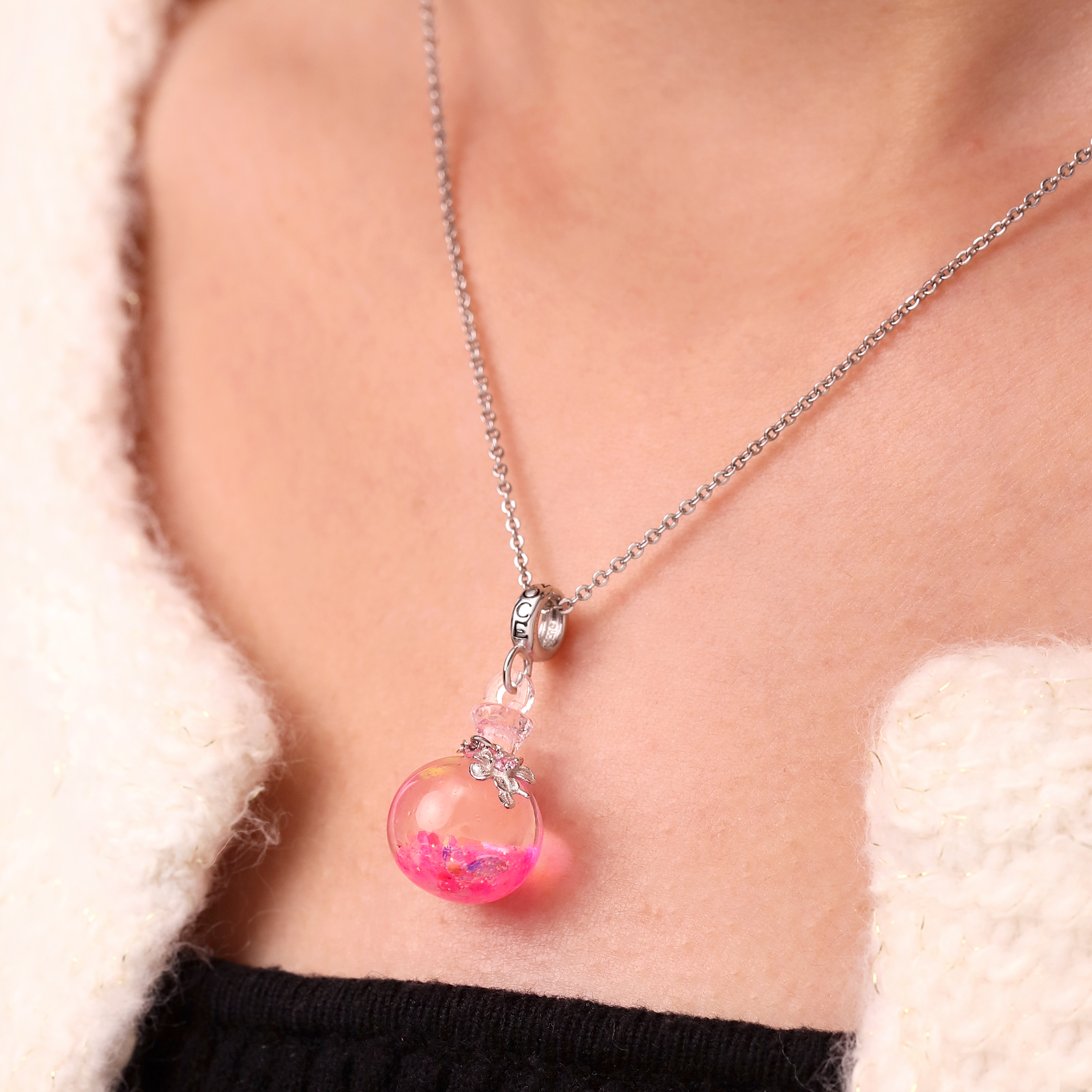 Sakura Quicksand Bottle Pendant image number 6