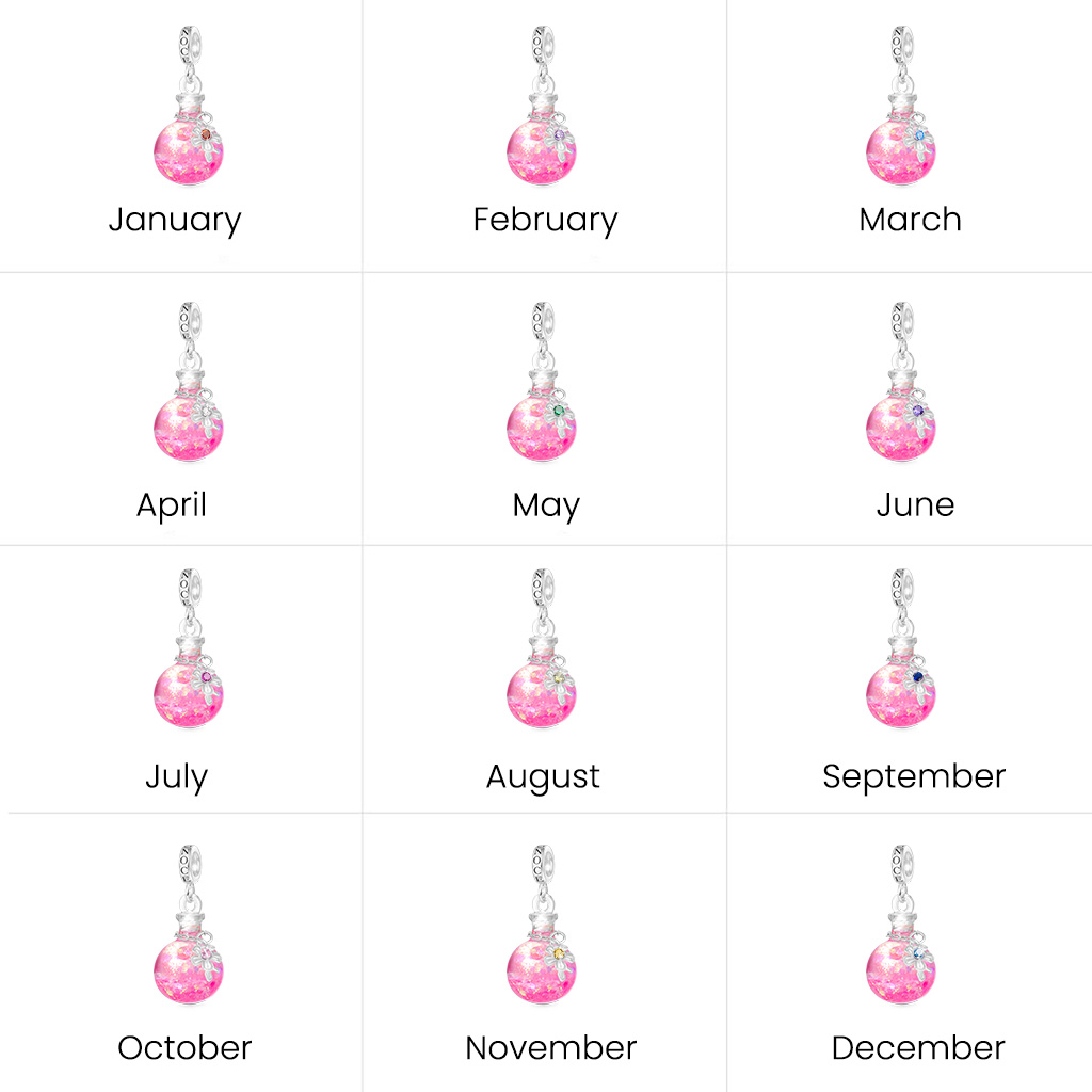 Sakura Quicksand Bottle Pendant image number 3