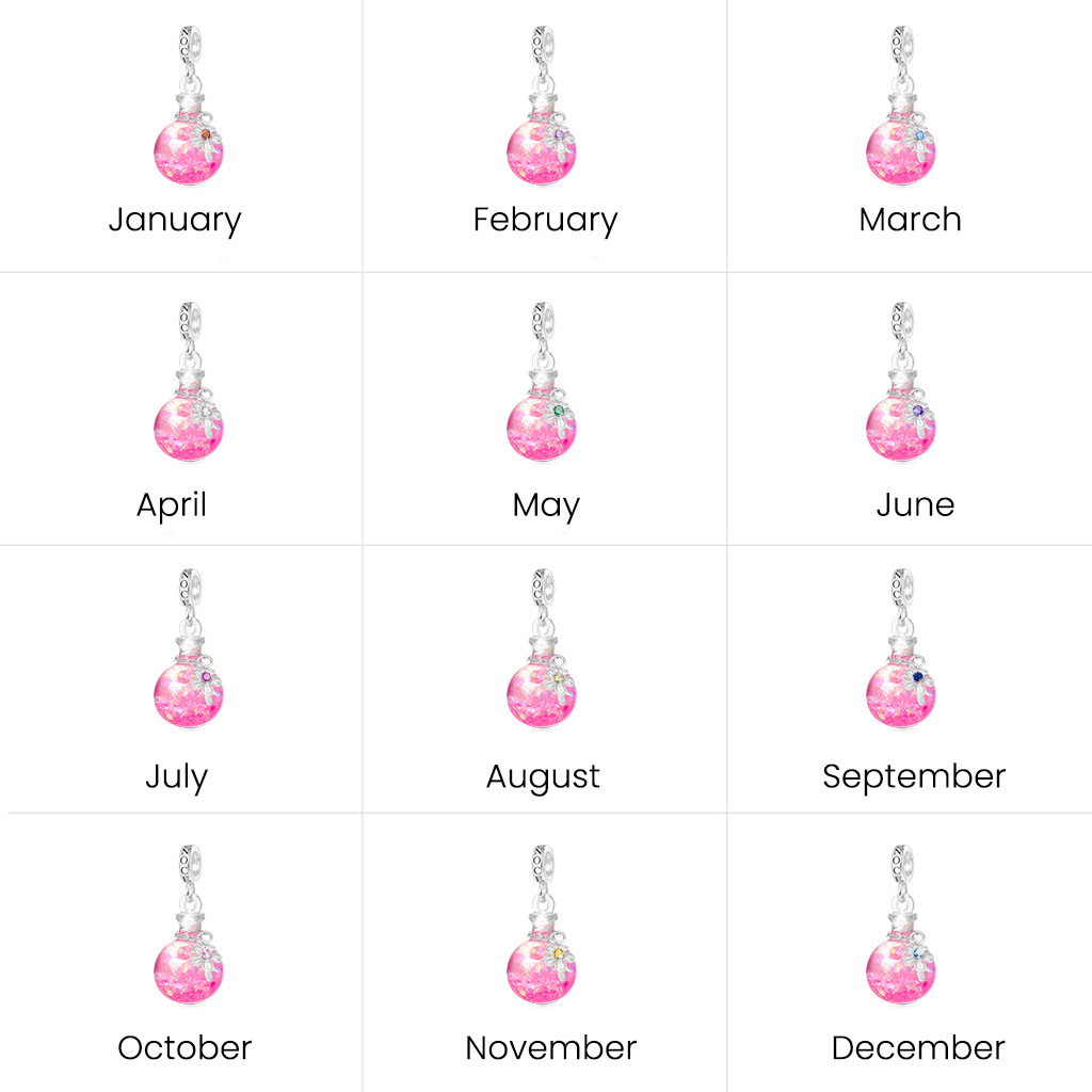 Sakura Quicksand Bottle Pendant image number 3