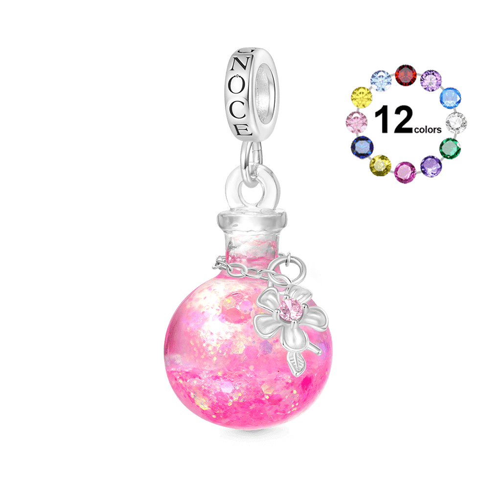 Sakura Quicksand Bottle Pendant image number 1