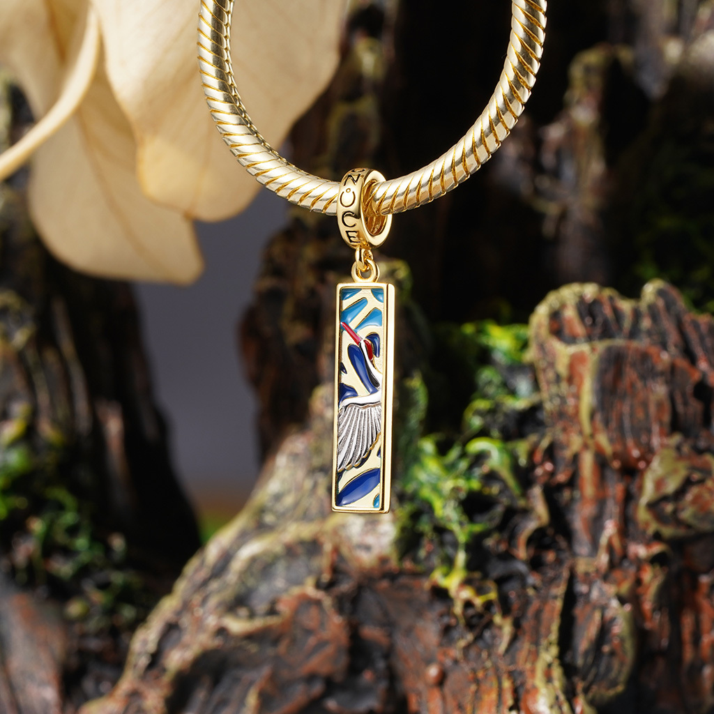 Japanese Crane Pendant image number 2