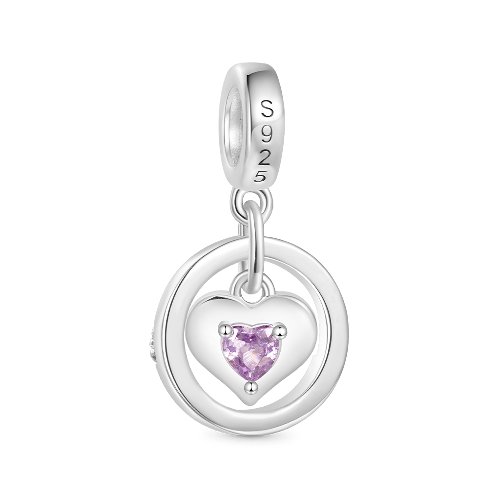'I Love U Forever' Mom Heart Pendant image number 2