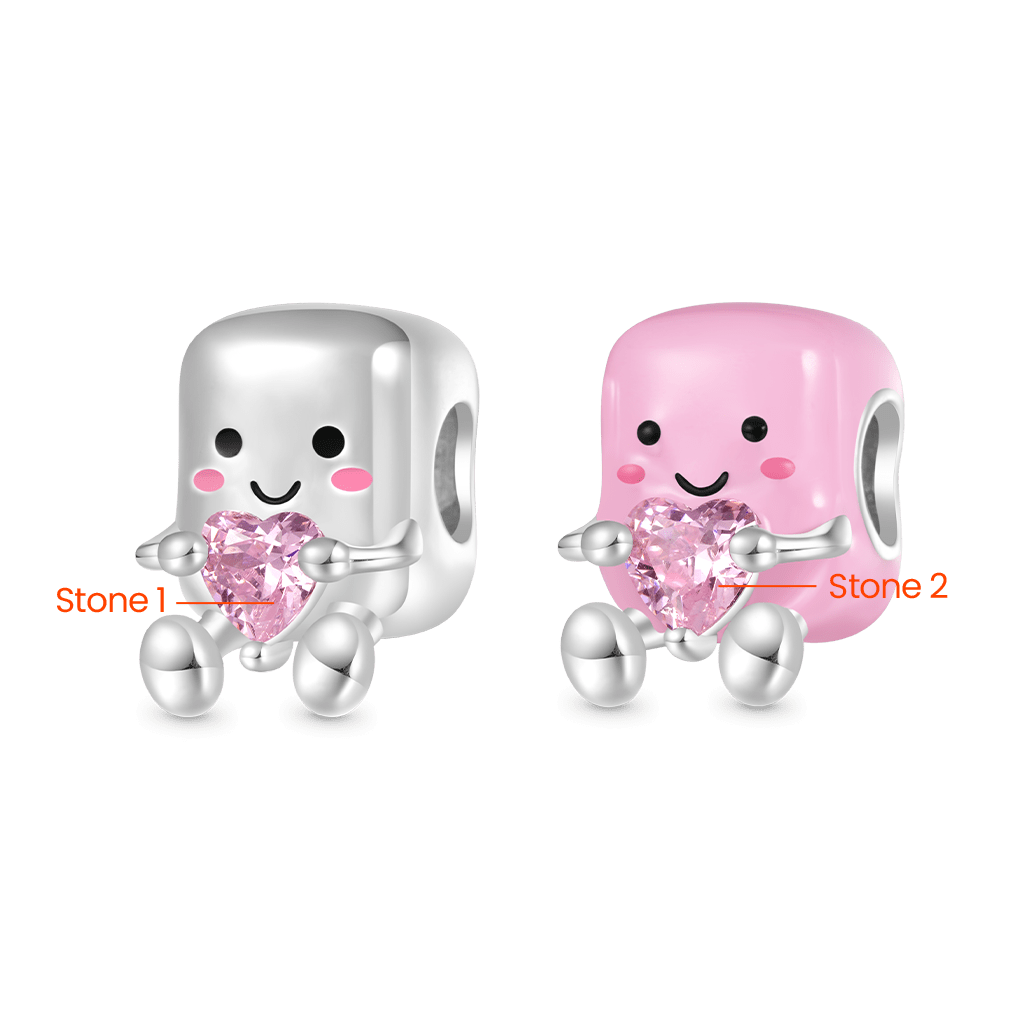 Pair of Marshmallows Charm image number 1