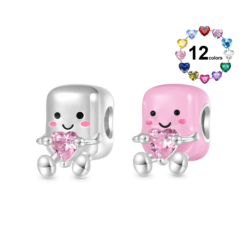 Pair of Marshmallows Charm image number 0