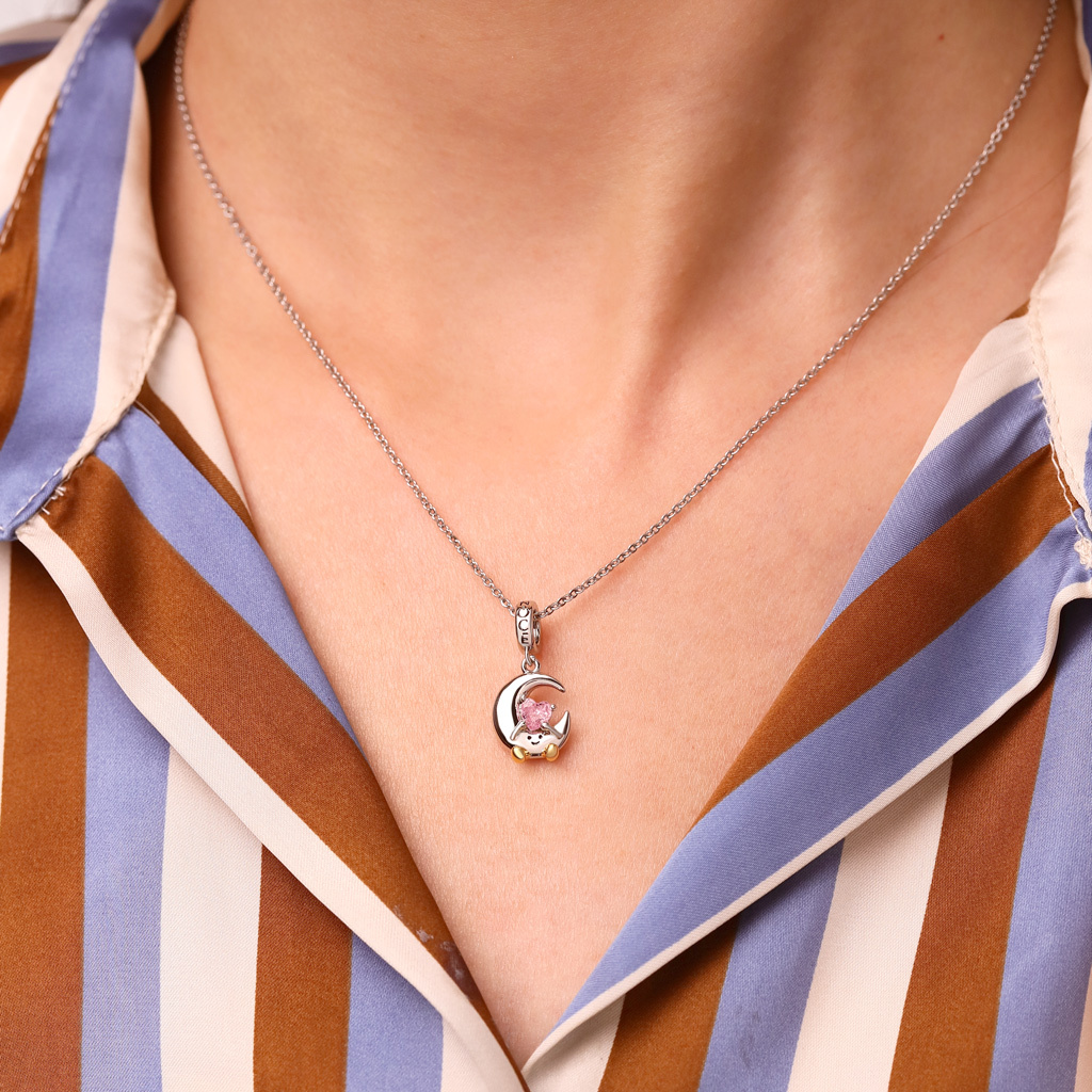 Fun Moon Embraces Love Pendant image number 6