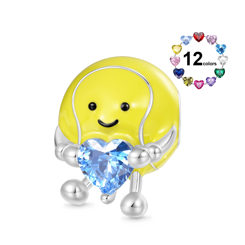 Tennis Ball Embraces Love Charm image number 0