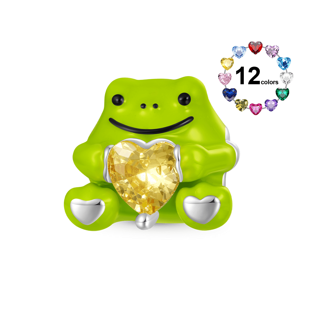 Rain Frog Embraces Love Charm image number 0