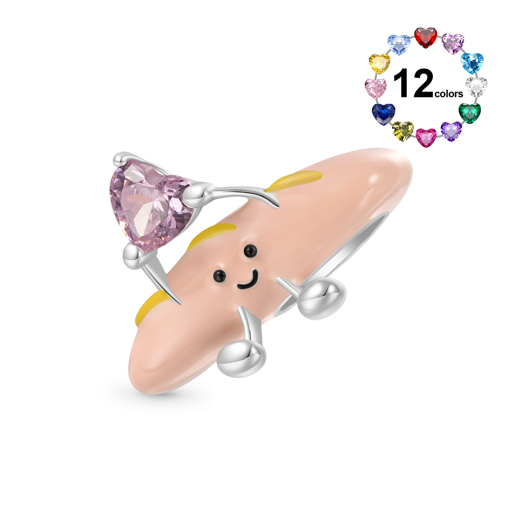 Baguette Embraces Love Charm image number 0