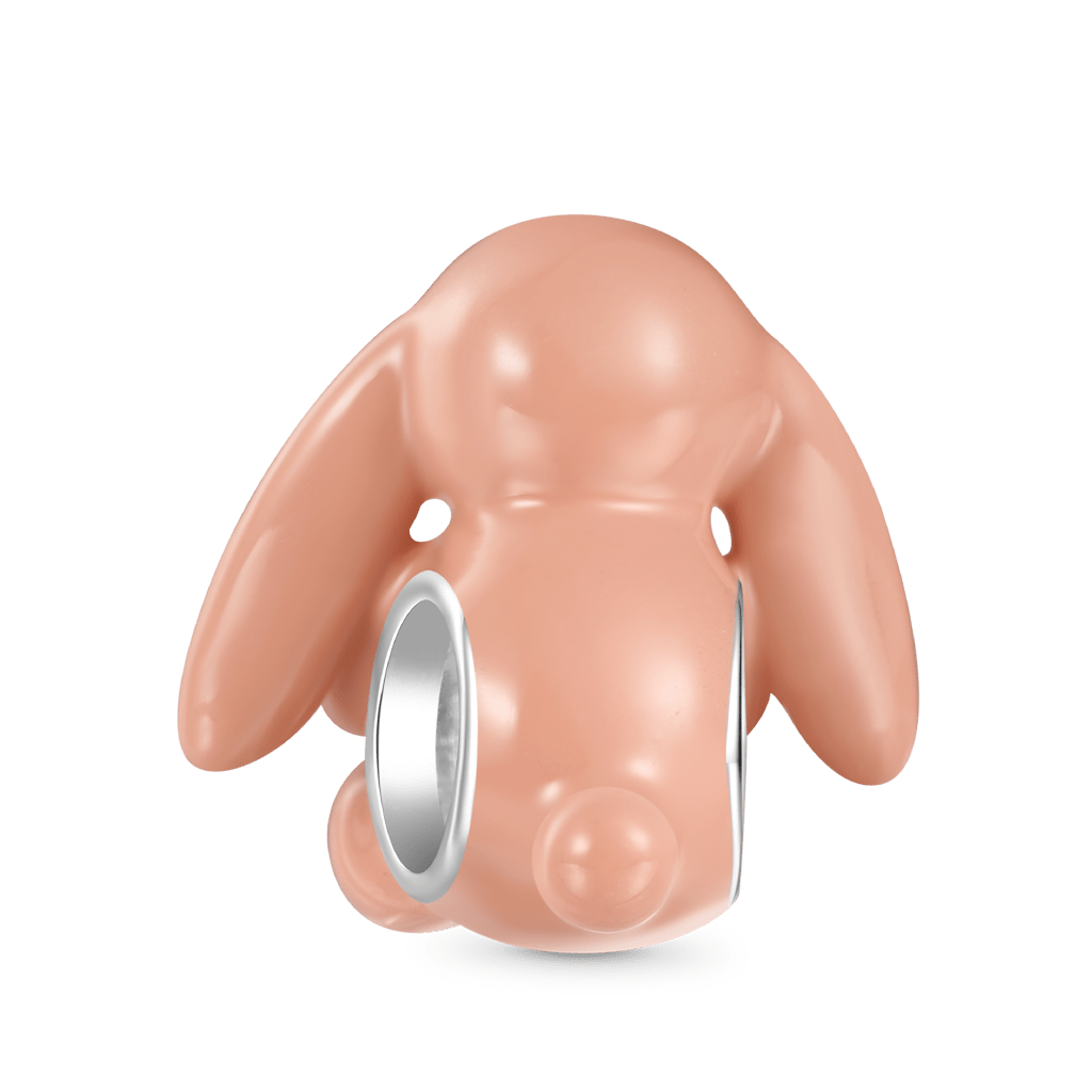 Beige Bunny Embraces Love Charm image number 2