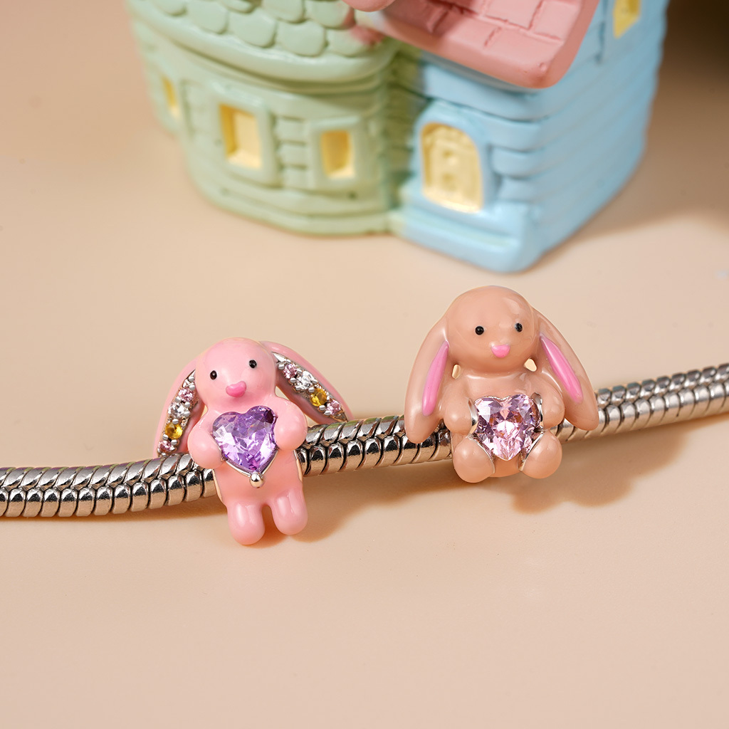 Blossom Bunny Embraces Love Charm image number 5