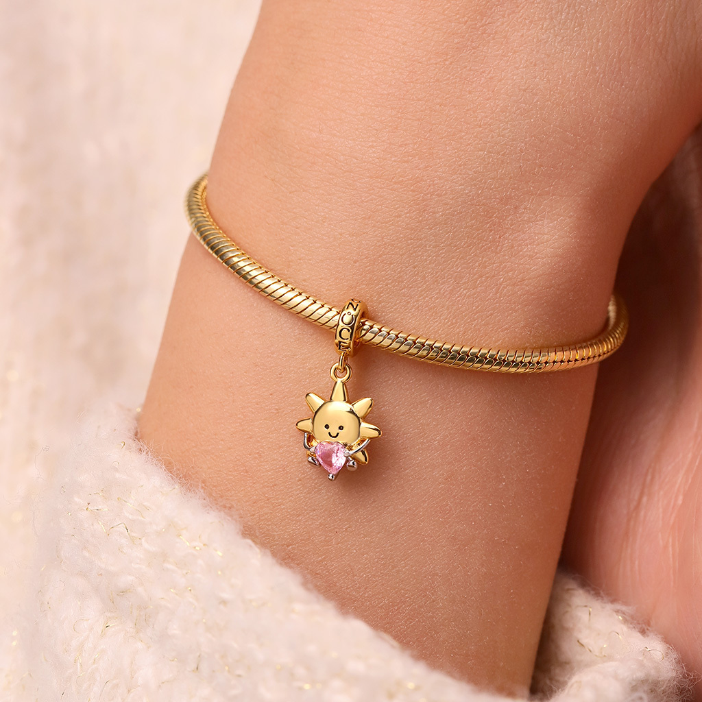 Smiling Sun Embraces Love Pendant image number 7