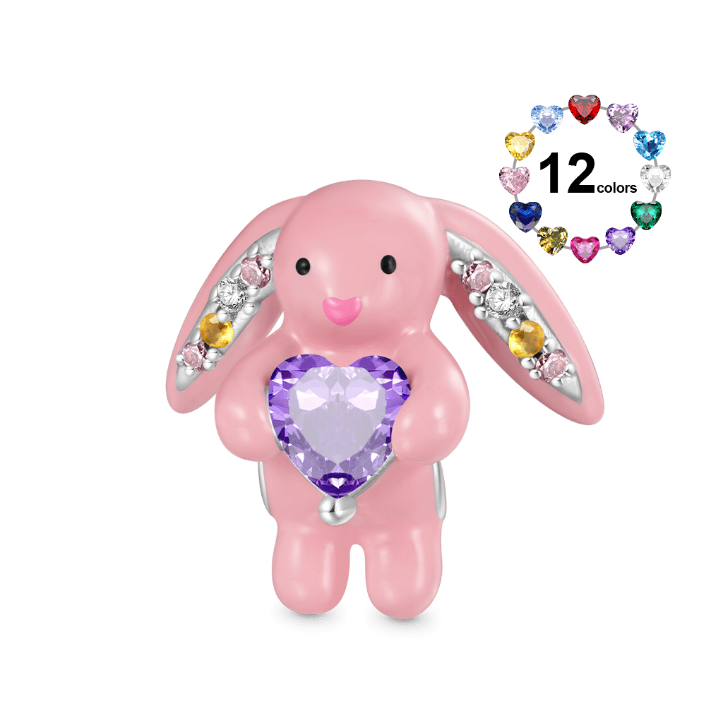 Blossom Bunny Embraces Love Charm image number 0