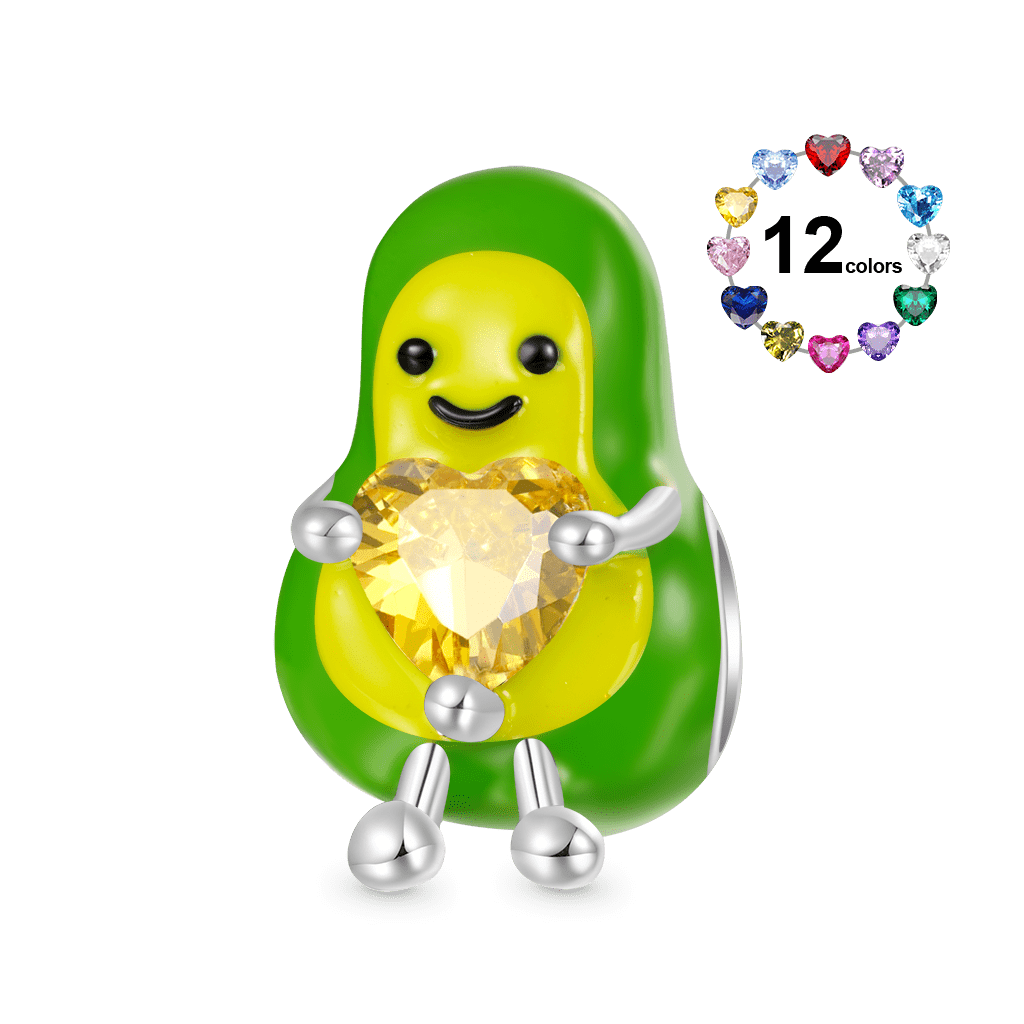 Avocado Embraces Love Charm image number 0
