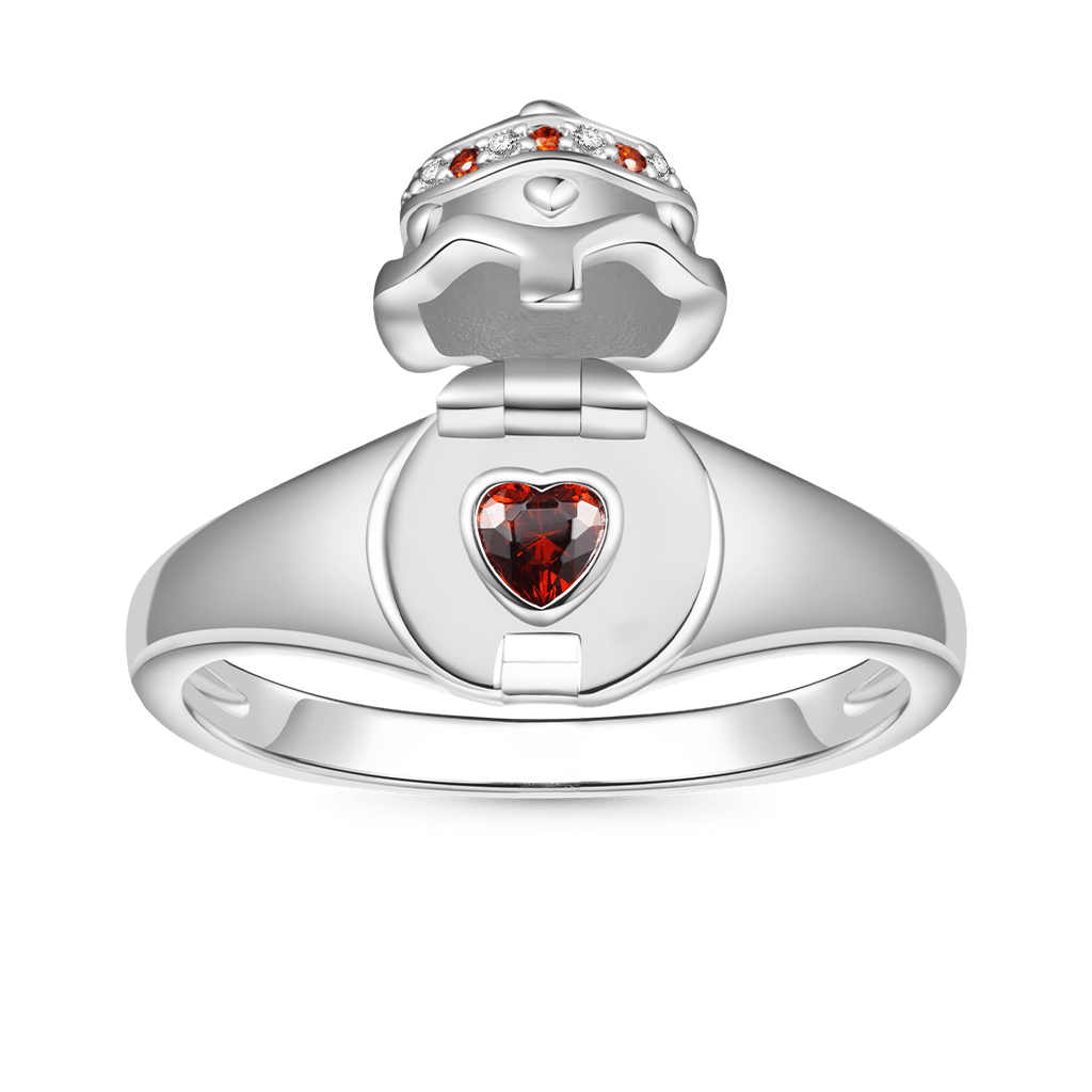 Easter Openable Egg Signet Ring image number 1