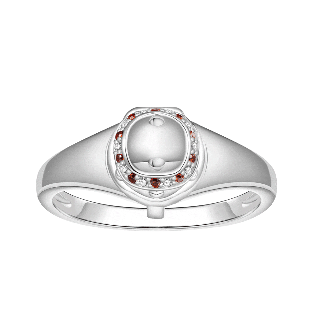 Easter Openable Egg Signet Ring image number 0